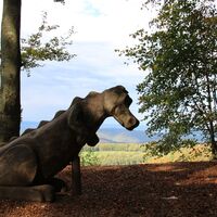 Perimuk Holzfigur von Franz Böller