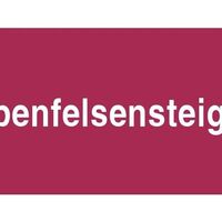 Wegbeschilderung Rappenfelsensteig