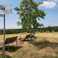 Rastplatz auf der Höhe bei Scheiden
