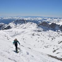 In Richtung des Gipfels