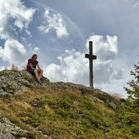 Gipfelkreuz der Terenbachalm