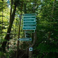 Wegweiser zur Bakuninhütte - Meiningen