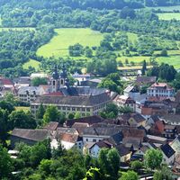 Blick auf Kloster Gerlachsheim