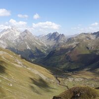 Blick von der Fuorcla Tschitta Richtung Albula Pass