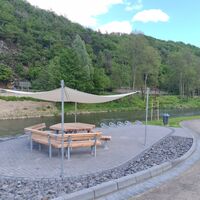 Rastplatz am Ahr-Radweg in Hönningen