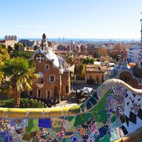 Ansicht von Park Guell in Barcelona