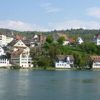 Blick über den Rhein nach Waldshut