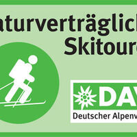 Logo- Skibergsteigen umweltfreundlich
