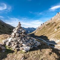 Steinmandl am Preuneggsattel