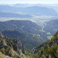 Tiefblick nach Weißenbach bei Liezen