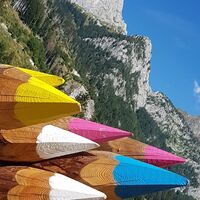 Die Riesenstifte aus dem „Fornetto dei colori“