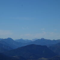 Aufstieg am Terzer Göller Blick nach West