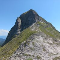 Monte Sumbra von Passo Fiocca Sattel