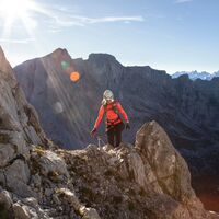 Klettersteig Partnunblick mit Schijenfluh im Hintergrund