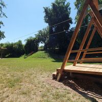 Seilrutsche am Storchenwanderweg Winden