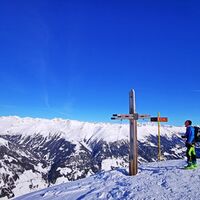 Skitour Langschneid Gipfelkreuz