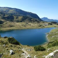 Oberhüttensee mit Oberhütte