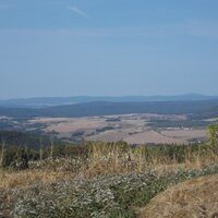 Blick vom Gläser in Richtung Thüringer Wald