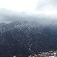 Die Hochtorgruppe verschwindet langsam aber sicher in den Wolken