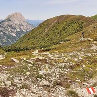 Blick auf den Lugauer - kurz vor dem Antonikreuz