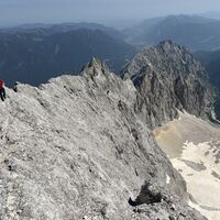 Im 2. Klettersteig kurz vor der Irmerscharte
