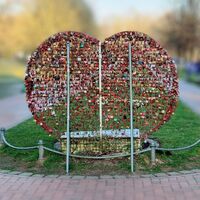 Liebesschlösser im Kurpark Bad Bevensens