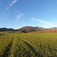 Ausblick zum Buchkogel bei Passail, Naturpark Almenland, Oststeiermark