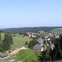 Blick von der Schanze - ob wir den Sprung wagen würden?