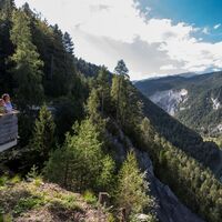 Rheinschlucht von der Aussichtsplattform Islabord