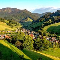 Und den Belchen (1414m) sieht man auch an vielen Stellen