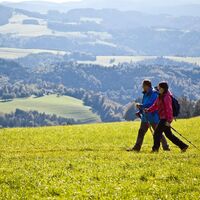 Wanderer bei der Kapfenkapelle