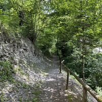Nach einer weiteren Kreuzung grad dem Bacherl entlang weiter