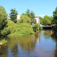 Ratsteich mit Mühlenturm