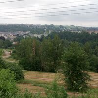 Blick ins Zschopautal, links ist der "Dicke Heinrich" zu erkennen