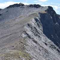 Cresta finale che conduce al Pizz Coroi