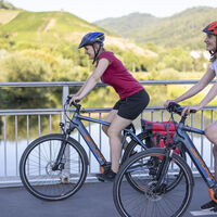 Unterwegs auf der ersten Etappe des Naturpark-Radwegs