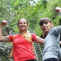 Hiking girls