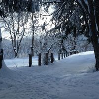 Weg nach Pierremenaud - Winter