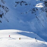 Geniale Abfahrt vom Rotspitz zurück nach St. Antnönien
