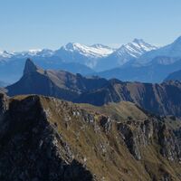 Blick Richtung Berner Alpen - Gipfelwanderung Ochsen