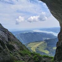 Blick aus der Adler Höhle