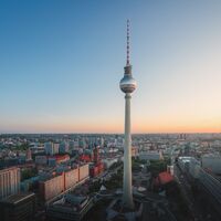 Berliner Fernsehturm Luftansicht