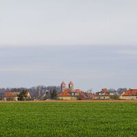 Blick zur Stiftskirche