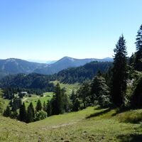 Blick auf die Anzenbergalm