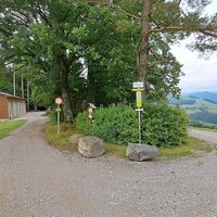 Wegkreuzung beim Gehöft Kopetzöd