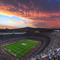 Camp Nou Stadion bis zu -99354 Zuschauer