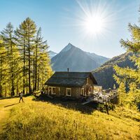 Café Alpenblick im Herbst