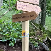 RI15 Schullandheim Route Wegweiser