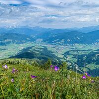 Panoramablick vom Gipfelkreuz