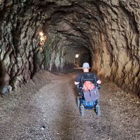 Innerhalb des Tunnels der Alten Eisenbahn